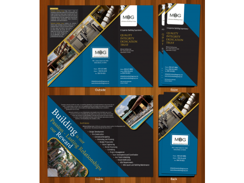 Construction company Tri-fold brochure