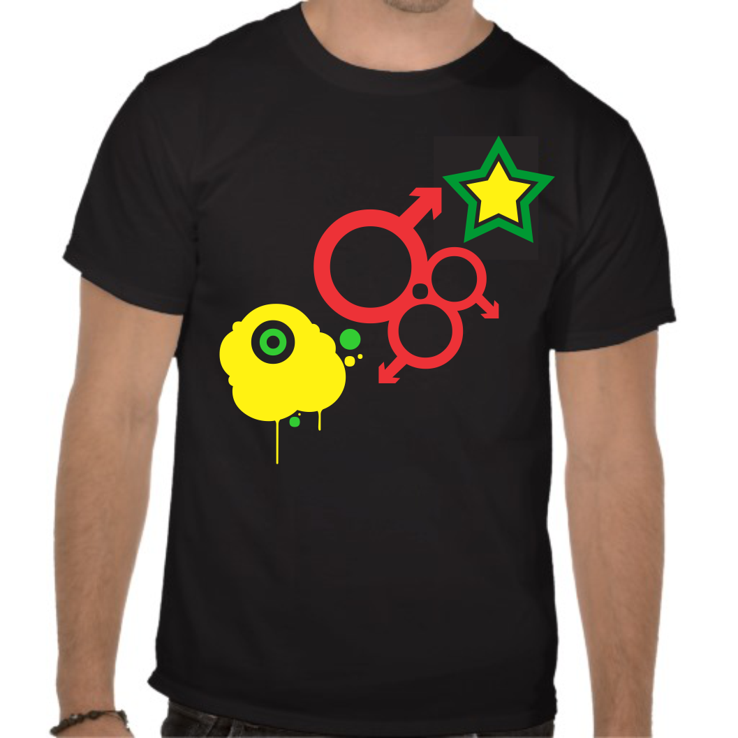 music print t shirt