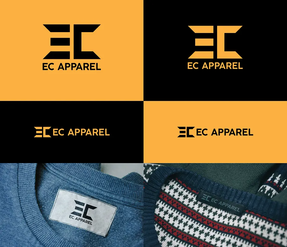 EC Apparel logo design